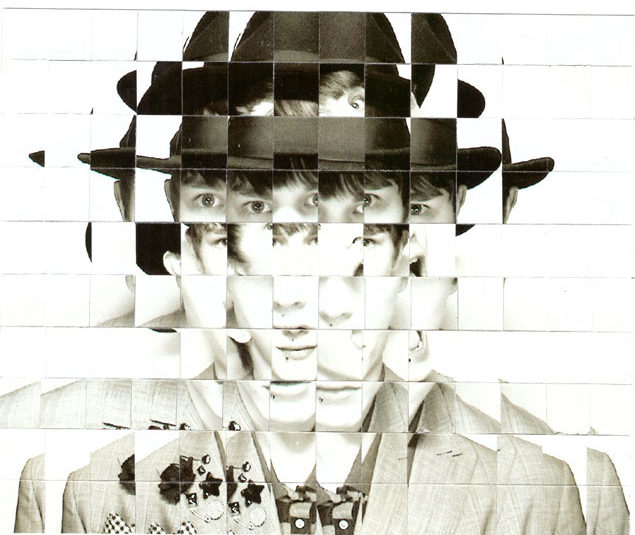 Geometric Collage of a man with a hat