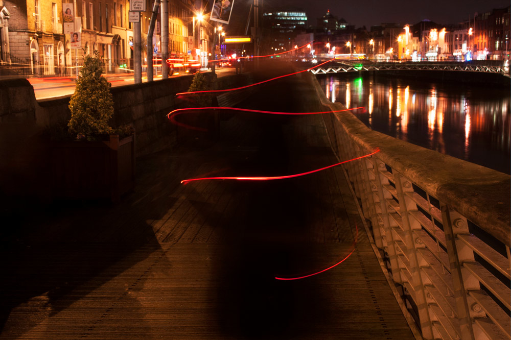 Long exposure movement by The Liffey