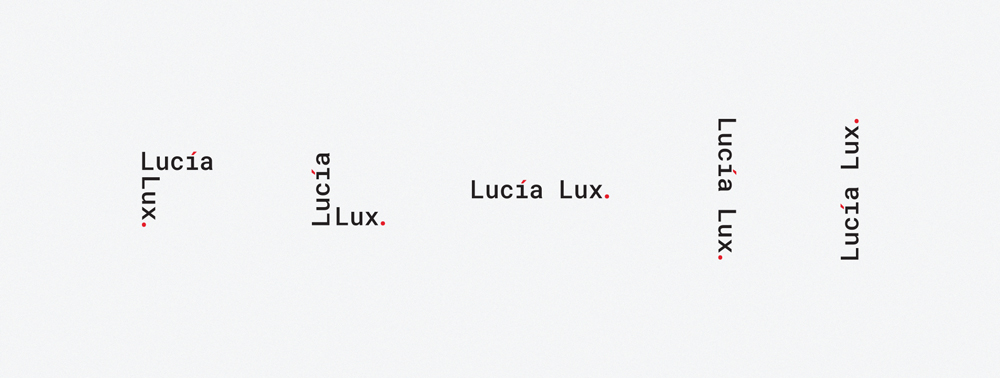 Logo versions Lucia Lux